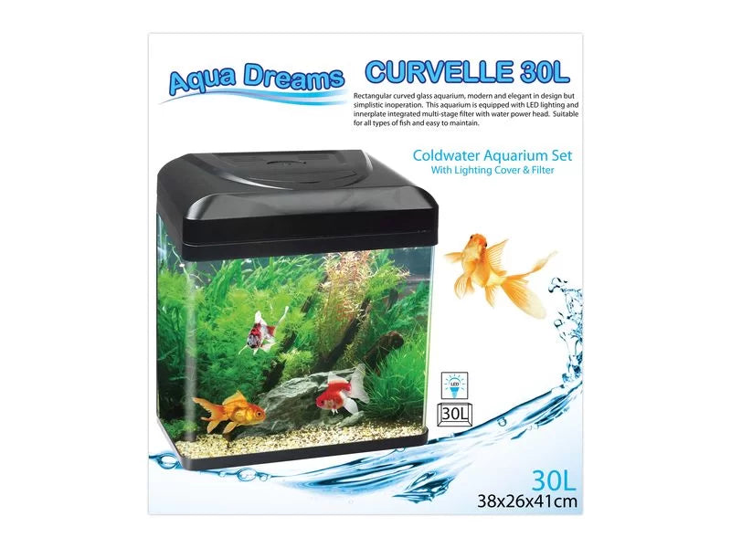 AQUADREAMS CURVELLE COLD WATER AQUARIUM SET