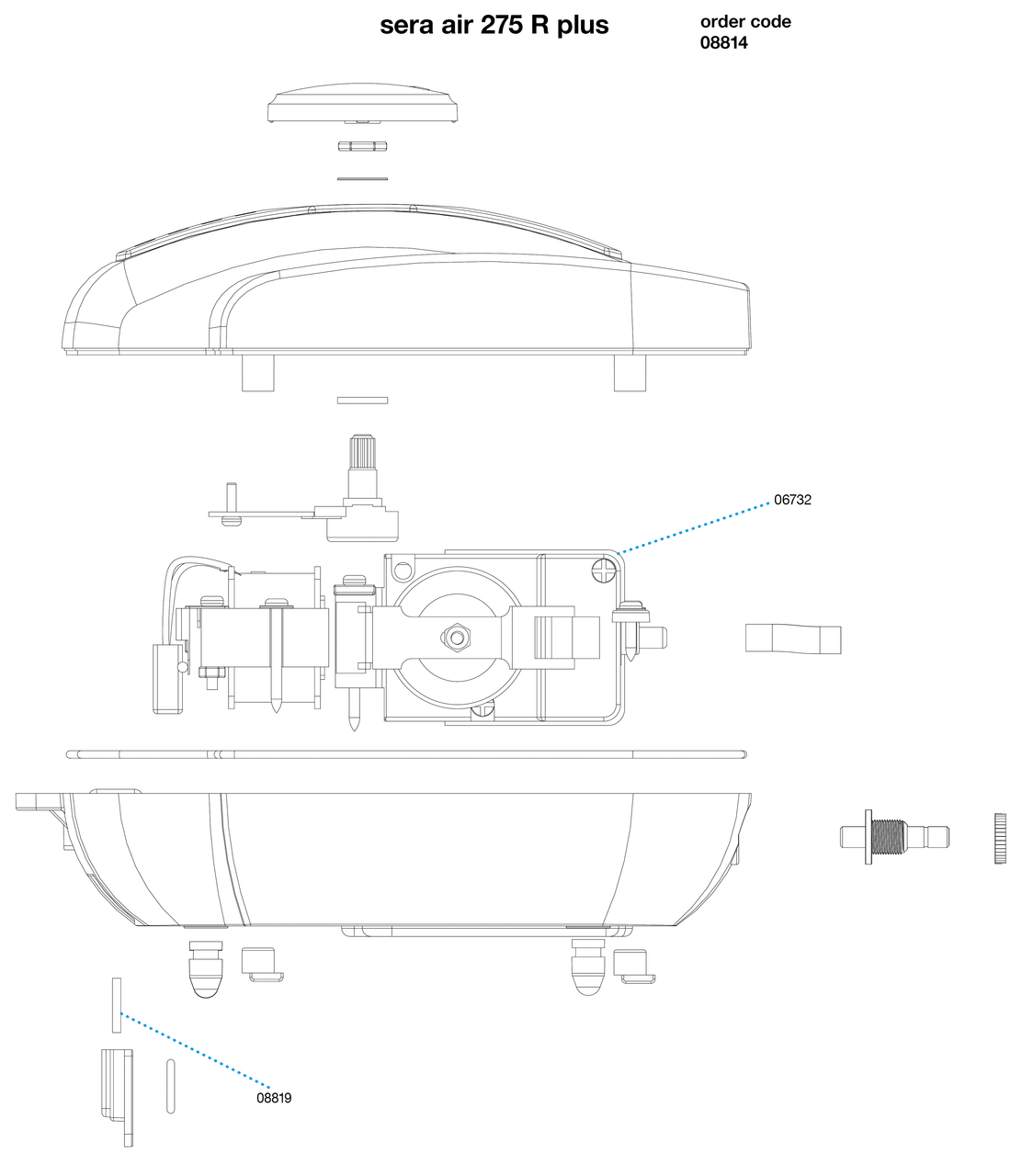 Sera Air 275 R Plus Air Pump
