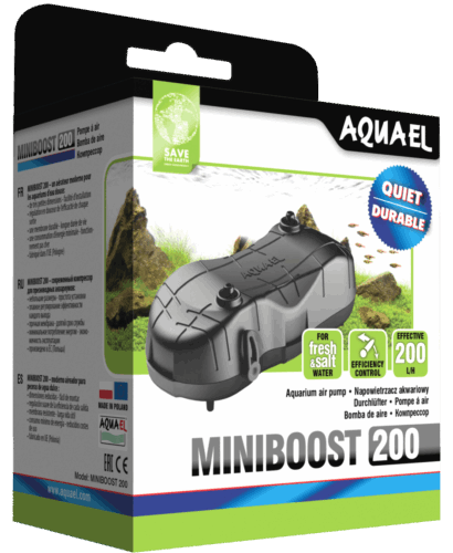 AQUAEL MINI BOOST AIR PUMP-TWIN O/LE