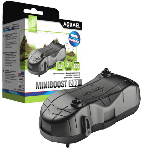 AQUAEL MINI BOOST AIR PUMP-TWIN O/LE