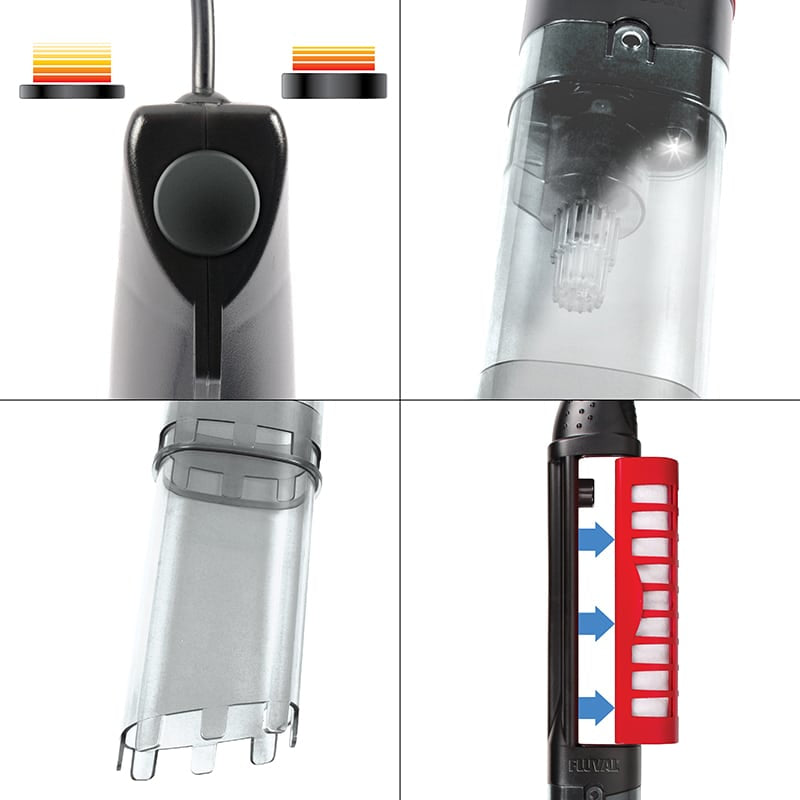 Fluval ProVAC Powered Aquarium Gravel Cleaner, 10″+ / 25 cm