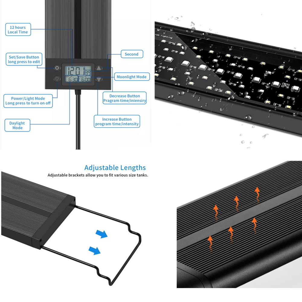 Programmable LED Aquarium Full spectrum plant Light