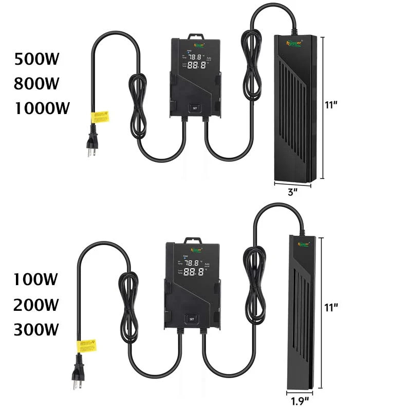Hygger Black Hole Aquarium Heater with LED