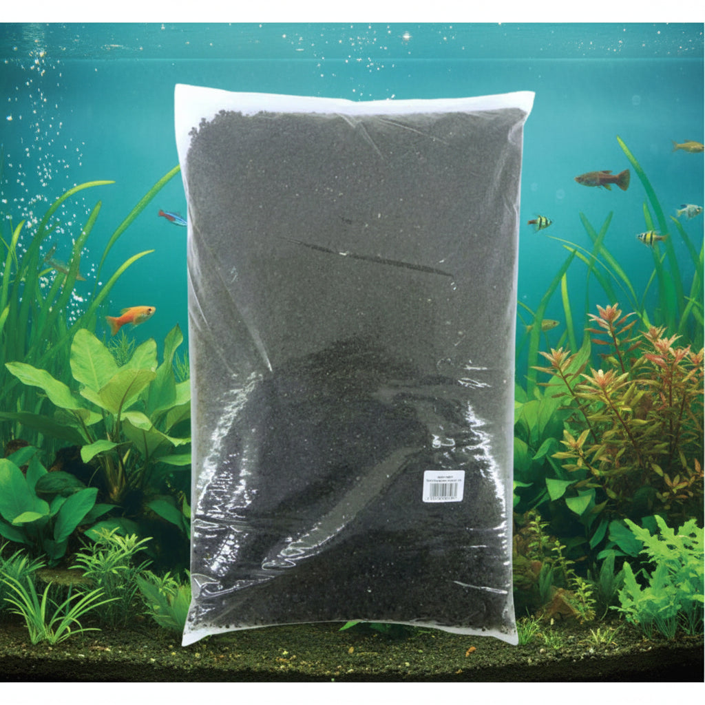 JET BLACK GLASS GRAVEL 10KG